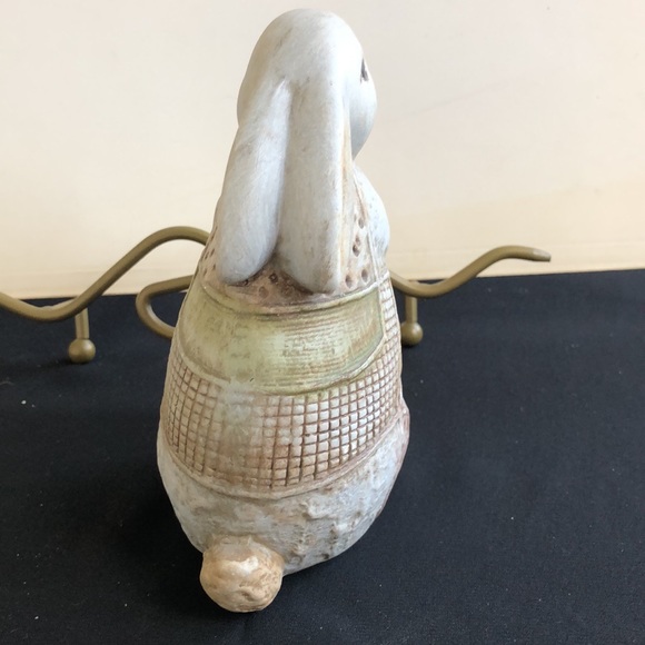 Rabbit Standing Statue Pottery Home Decor - Picture 2 of 8